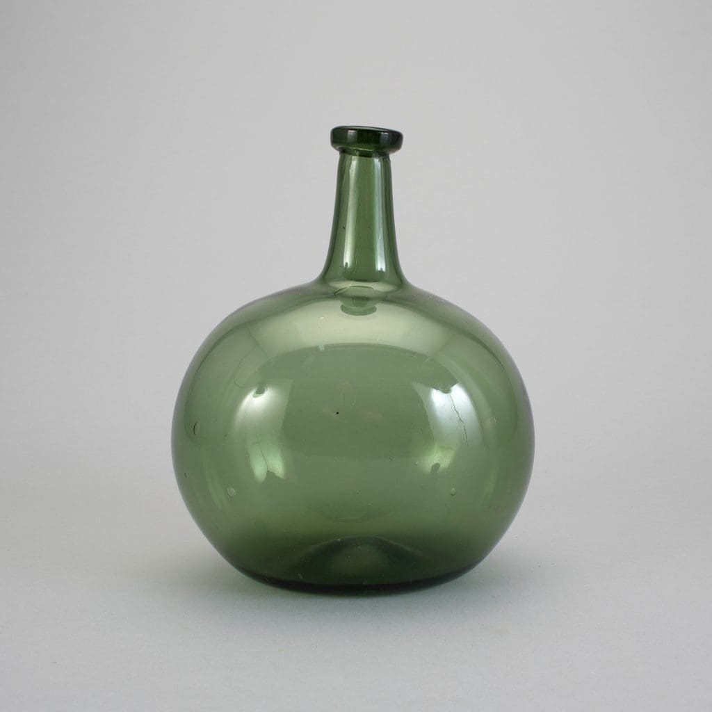 Demijohn green glass