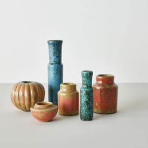 A group of six stoneware vases by Hans Hedberg