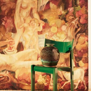 Large Oil Painting by John Sten, 1920's