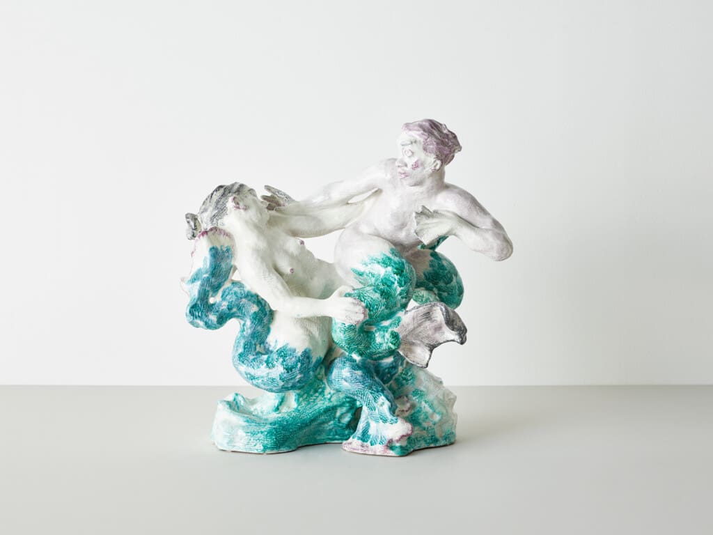 Faience sculpture by Jean René Gauguin