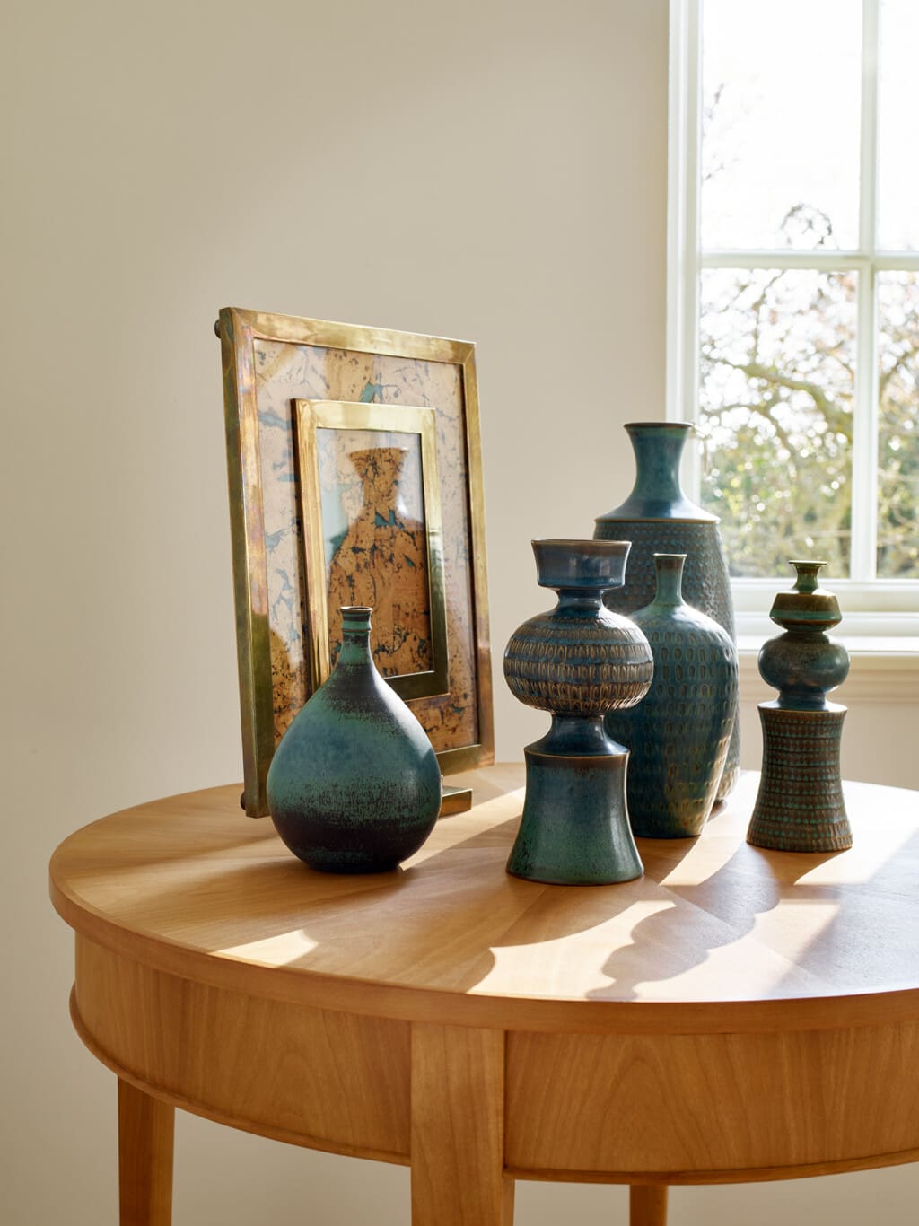 A group of five vases by Stig Lindberg