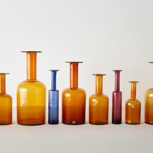 A collection of eight glass vases by Nanny Still & Otto Brauer