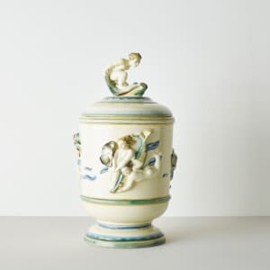 A ceramic urn by Tyra Lundgren