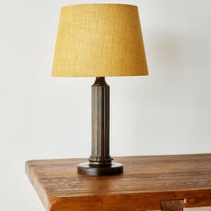Metal table lamp "Kolonne" by Just Andersen