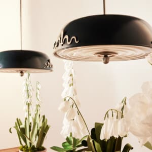 A pair of ceiling lamps by Harald Notini